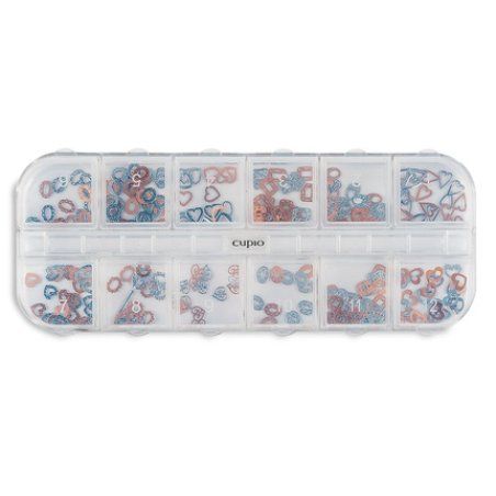 Cupio Metallic Nail Ornaments Set 12 Angel