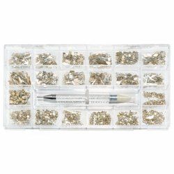 Cupio Crystal Clear Nail Crystals 1000 Pieces