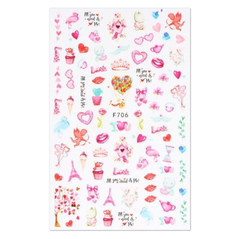 Cupio Nail Sticker Love F706
