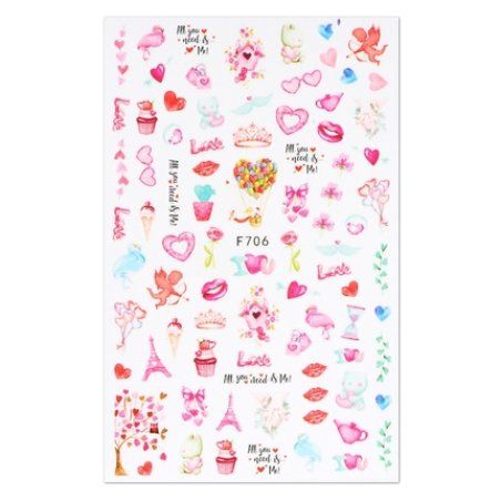 Cupio Nail Sticker Love F706