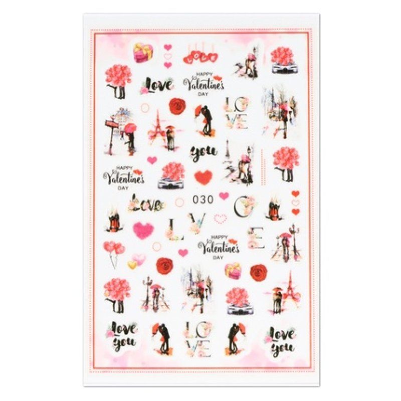 Cupio Nail Sticker Love O30