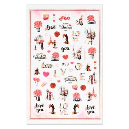 Cupio Nail Sticker Love O30