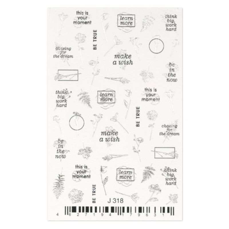 Cupio 2d Nail Tattoo J318
