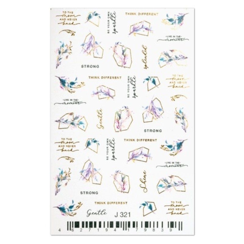 Cupio 2d Nail Tattoo J321