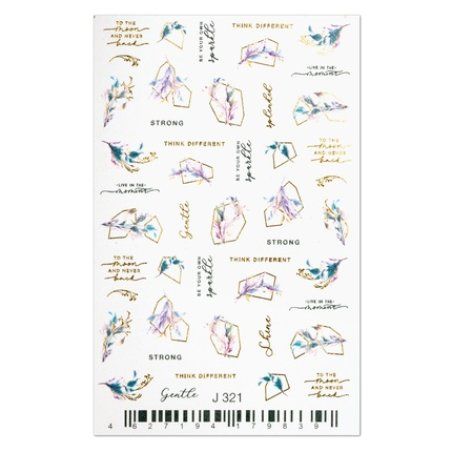 Cupio 2d Nail Tattoo J321