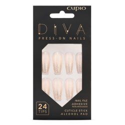 Cupio Presson Nails Cupio Diva Glitter French