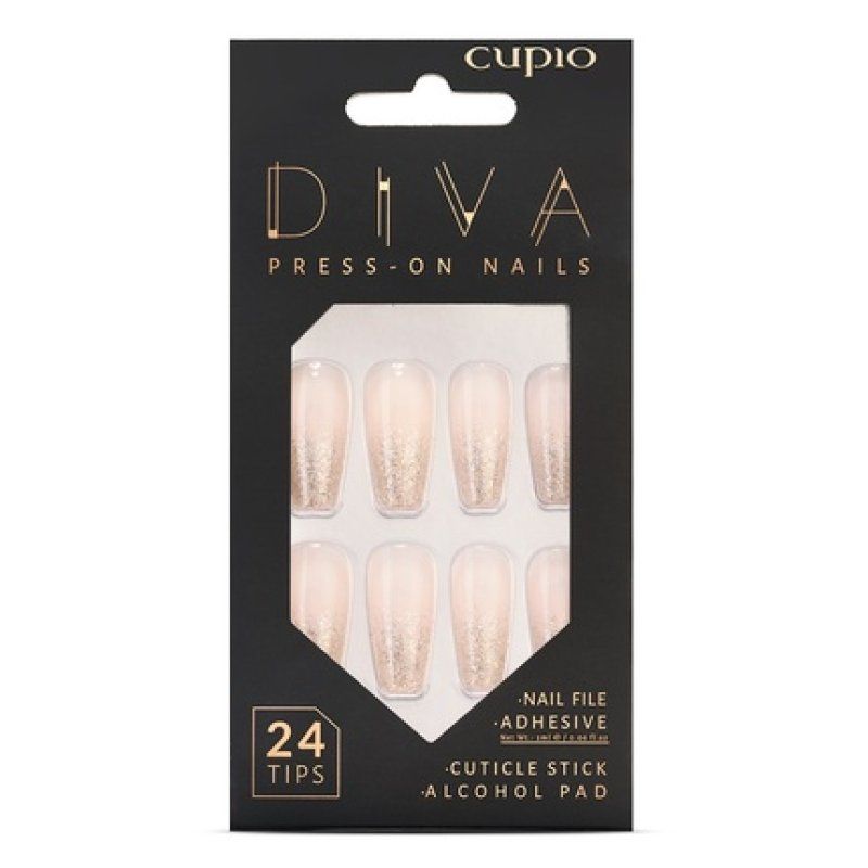 Cupio Presson Nails Cupio Diva Glitter French