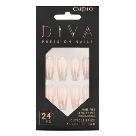 Cupio Presson Nails Cupio Diva Glitter French