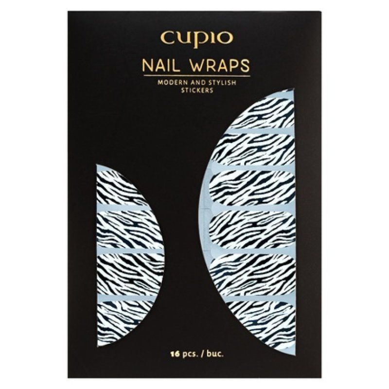 Cupio Wild Zebra Nail Wrap Sticker