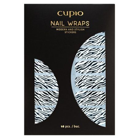 Cupio Wild Zebra Nail Wrap Sticker
