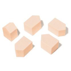 Cupio Set Of 5 Sponges For Nail Art Triangle