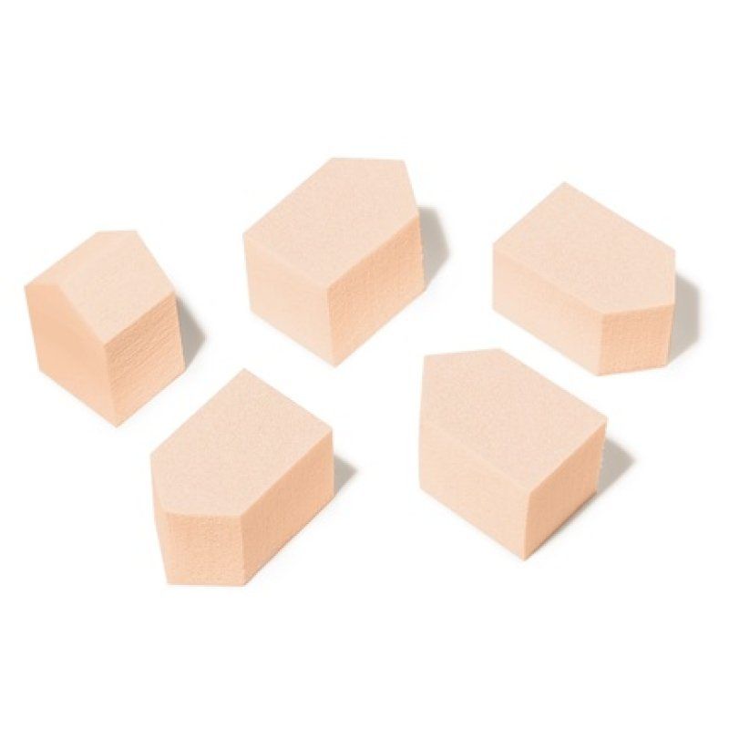 Cupio Set Of 5 Sponges For Nail Art Triangle