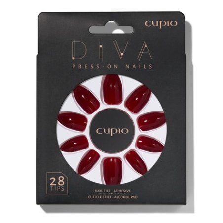 Cupio Presson Nails Cupio Diva Burgundy