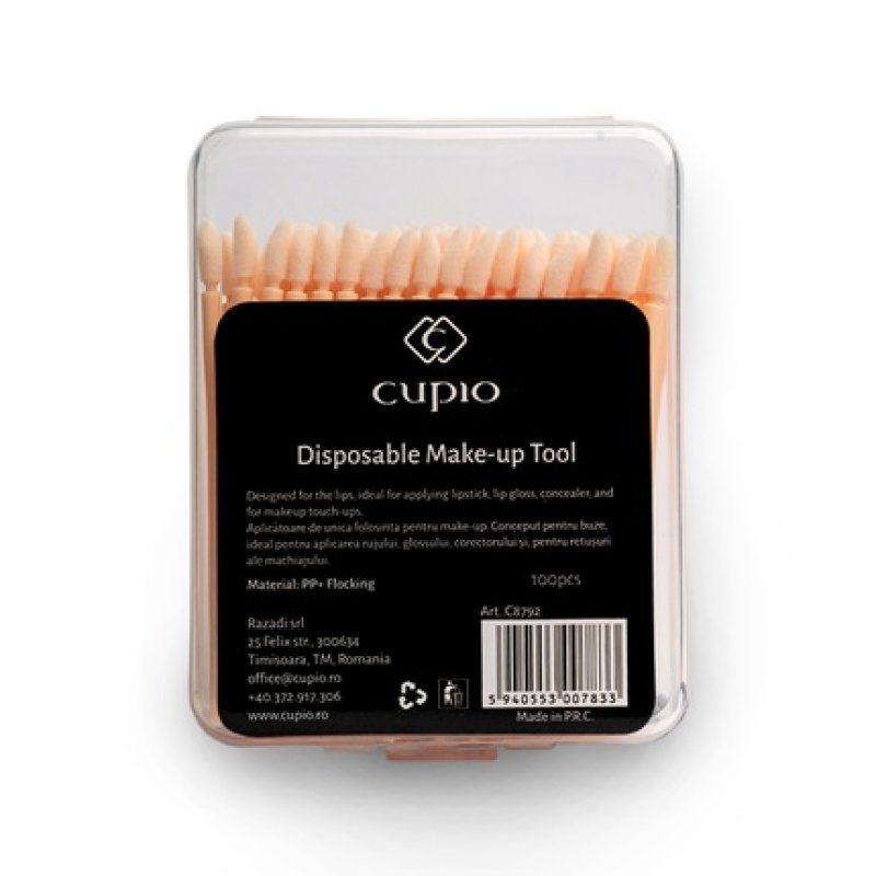 Cupio Disposable Makeup Applicators Set Of 100