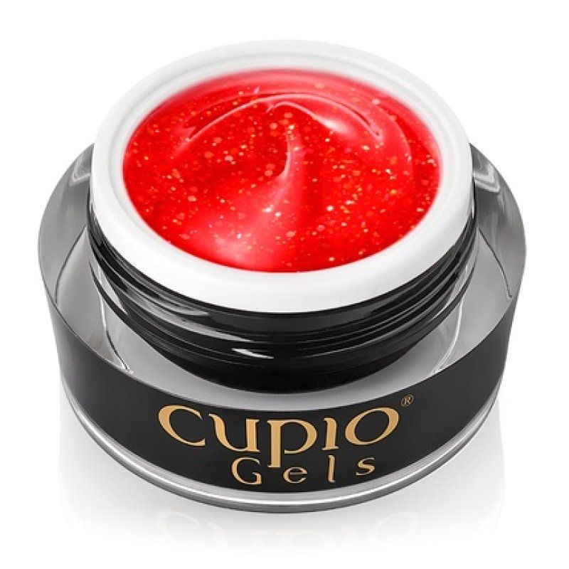 Cupio Glitter Neon Builder Gel Summer Flame 15ml
