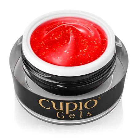 Cupio Glitter Neon Builder Gel Summer Flame 15ml