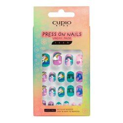 Cupio Children's False Nail Set Colorful Rainbow