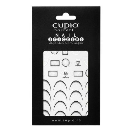 Cupio Nail Sticker Cupio French All Black