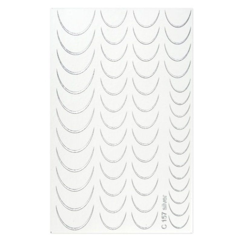 Cupio Nail Tattoo Silver Line C 157