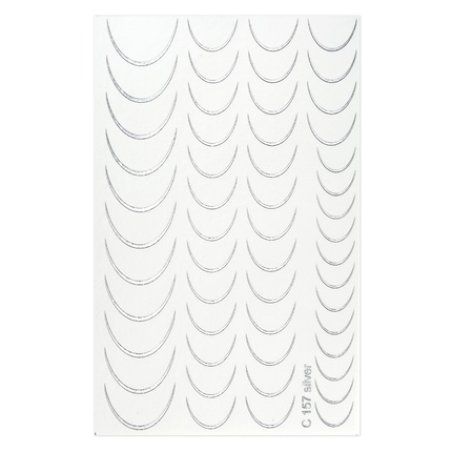 Cupio Nail Tattoo Silver Line C 157