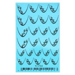 Cupio Nail Tattoo Azure Flowers French