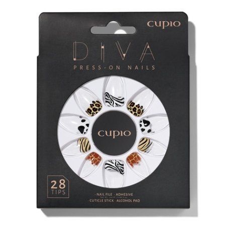 Cupio Presson Nails Cupio Diva Animal Beauty French