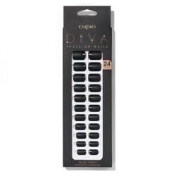 Cupio Presson Nails Cupio Diva Black French