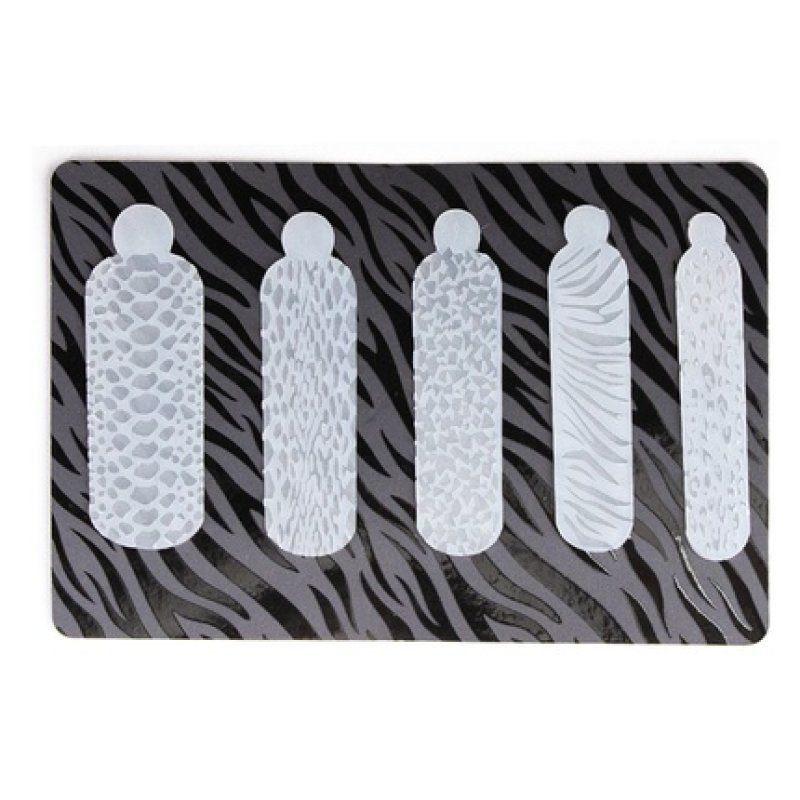 Cupio Mold For Negative Space Delimitation In French Manicure Animal Print