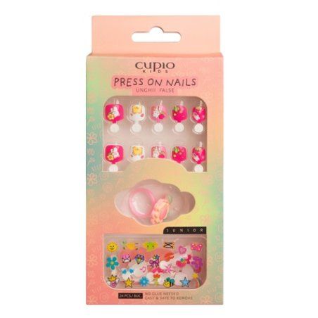 Cupio False Nail Set For Children Pink Sunshine
