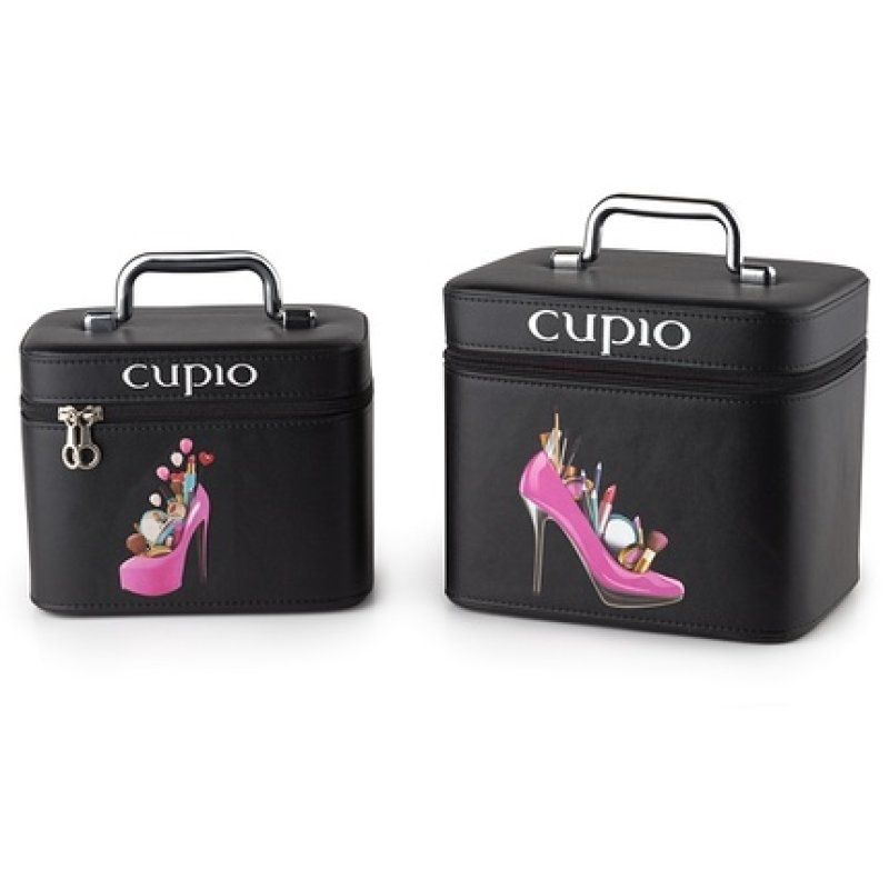 Cupio High Heels Cosmetic Bags Black Set Of 2