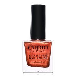 Cupio Cupio Metallic Brick Red Nail Polish For Stamping 10ml
