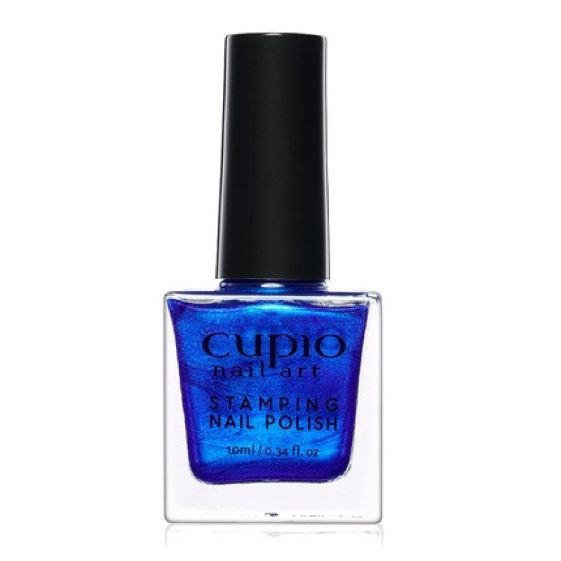Cupio Stamping Nail Polish Metallic Royal Blue 10ml