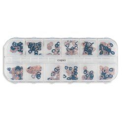 Cupio Metallic Nail Ornaments Set Of 12 Precious