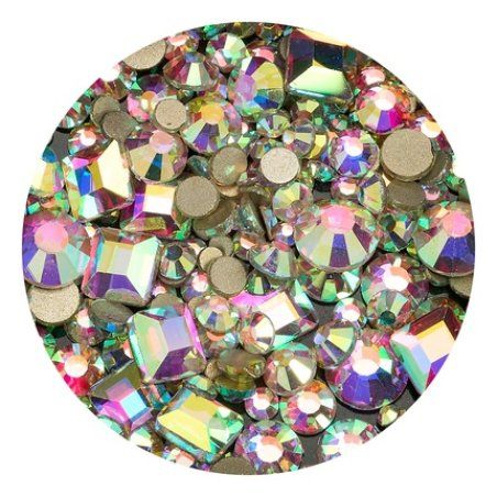 Cupio Mixed Nail Crystals Box Crystal Ab