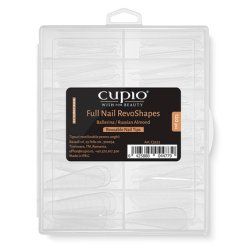 Cupio Full Nail Tips Revoshapes Ballerinarussian Almond Apex 30 Set Of 120 Pieces