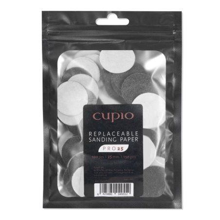 Cupio 100pack Replacement Pads For Cupio Pro25 Pedicure Disc 150
