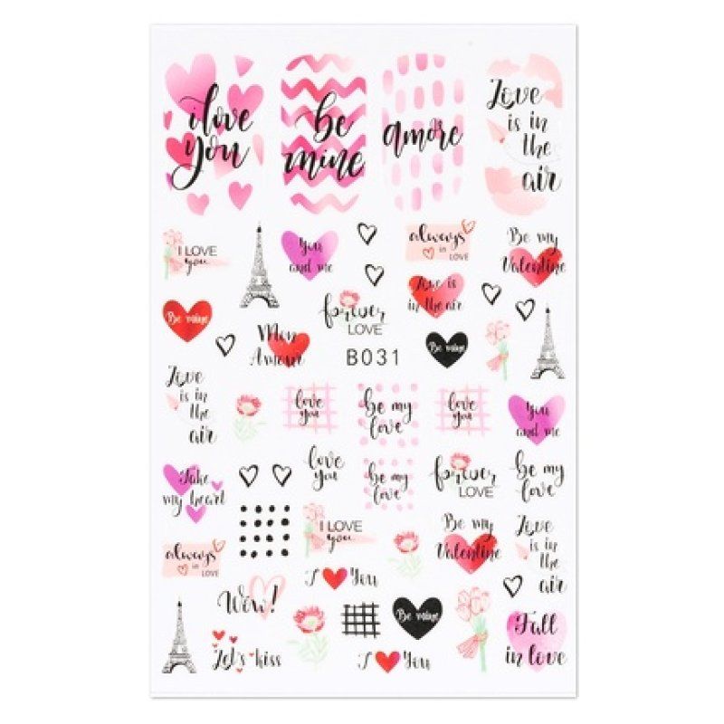 Cupio Nail Sticker Love B031