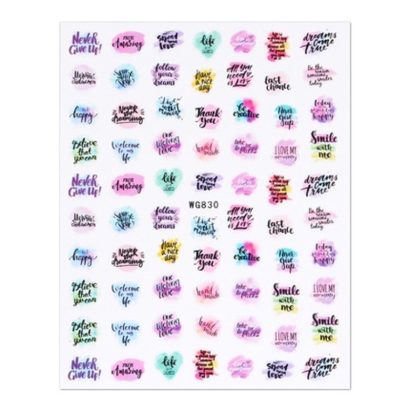 Cupio Love Wg830 Nail Sticker