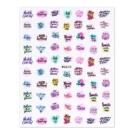 Cupio Love Wg830 Nail Sticker
