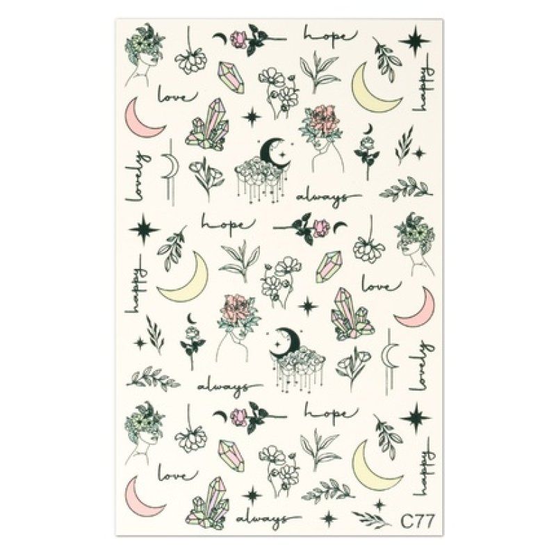 Cupio 2d Nail Tattoo C77