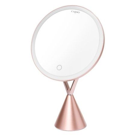 Cupio Rose Gold Led Illuminated Cosmetic Mirror