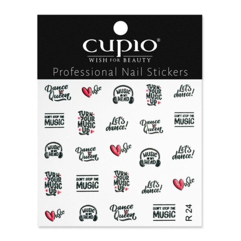 Cupio 3d Nail Sticker R24
