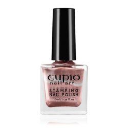 Cupio Nail Polish For Stamping In Metallic Rose Gold 10ml