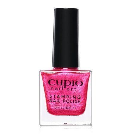 Cupio Cupio Glitter Pink Stamping Nail Polish 10ml