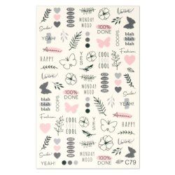 Cupio 2d Nail Tattoo C79