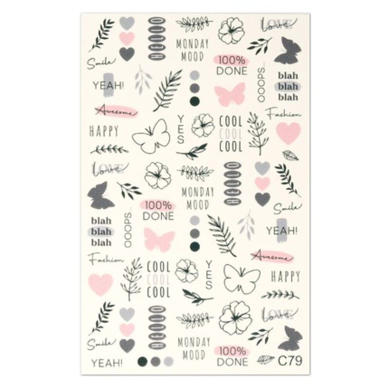 Cupio 2d Nail Tattoo C79