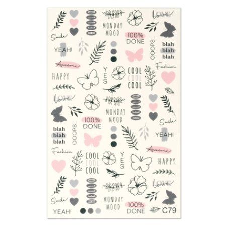 Cupio 2d Nail Tattoo C79