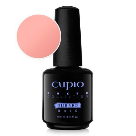 Cupio Rubber Base Sheer Collection Sweet Apricot 15ml