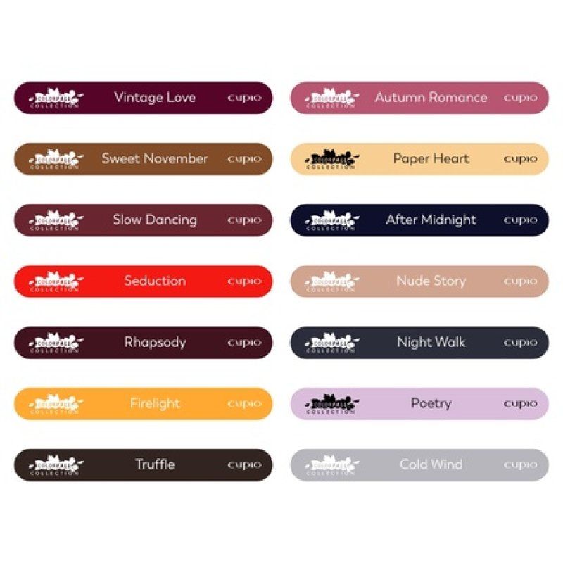 Cupio Colorfall Collection Palette Sticker Set