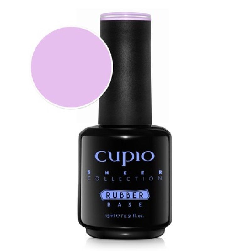 Cupio Rubber Base Sheer Collection Rosy Dew 15ml